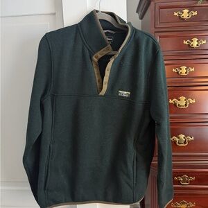 L.L. Bean Forest Green Fleece Jacket